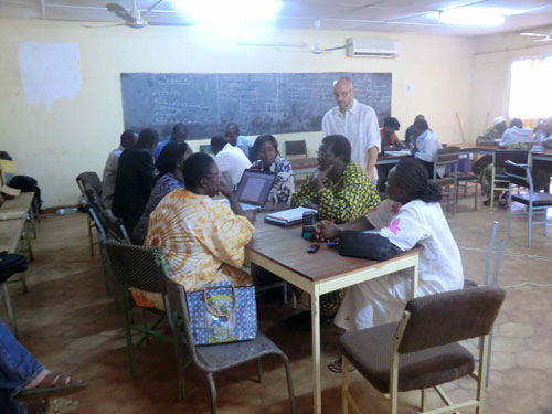Project team in Burkina Faso